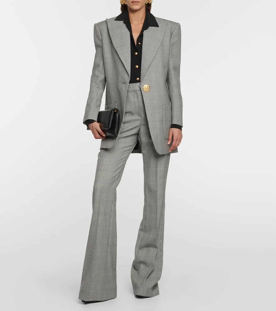 Balmain Checked wool blazer