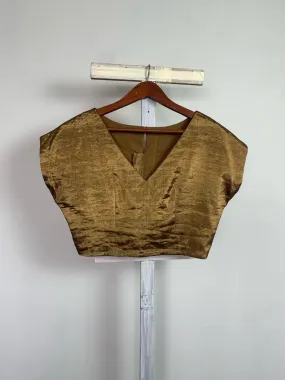 Double tissue fabric blouse