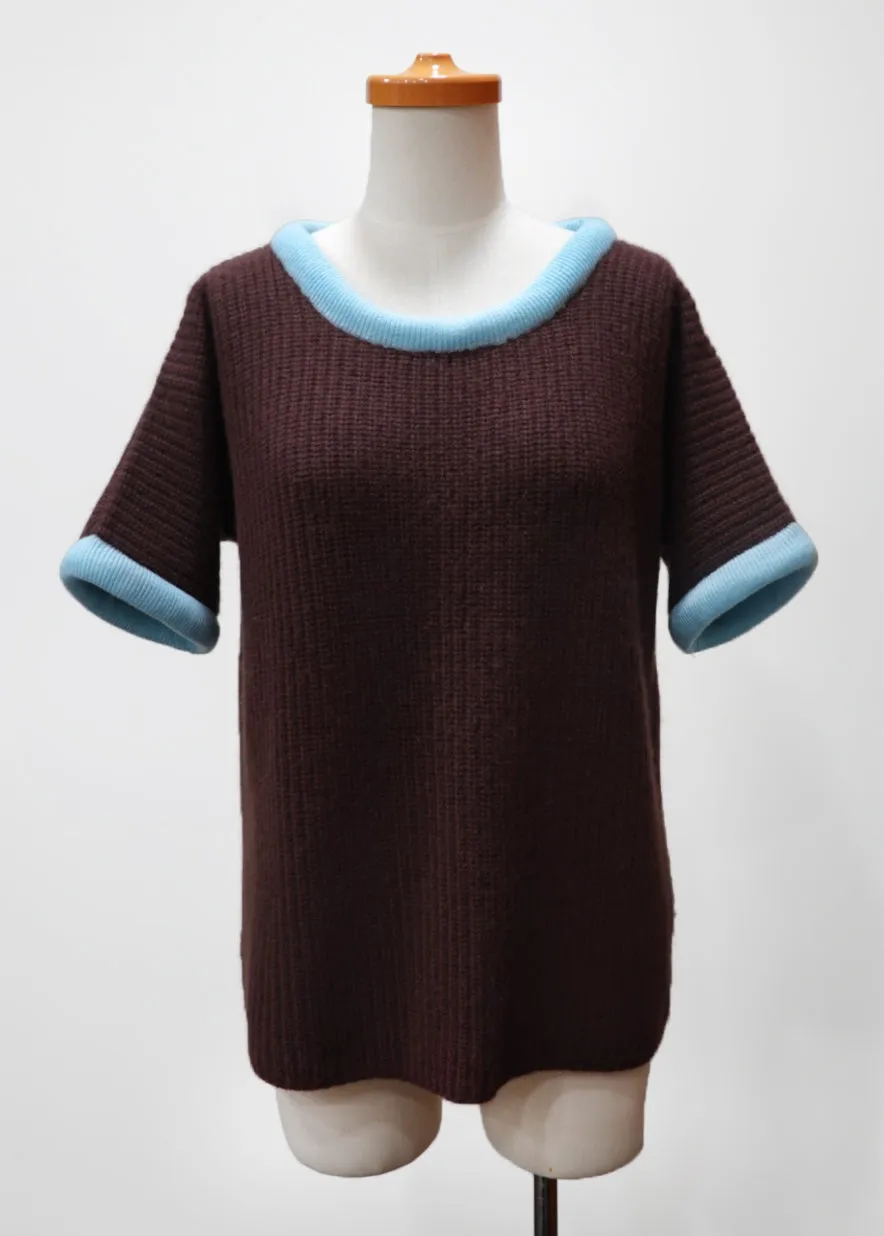 Ira Bubble Gum Cashmere Sweater - Sky Blue