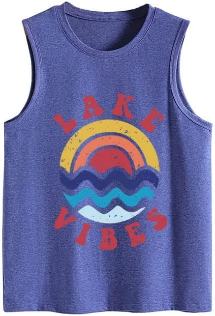 Lake-Vibes Summer Tank Tops Shirt