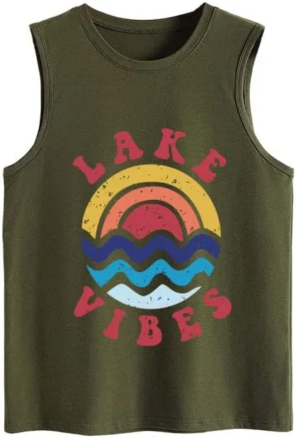 Lake-Vibes Summer Tank Tops Shirt