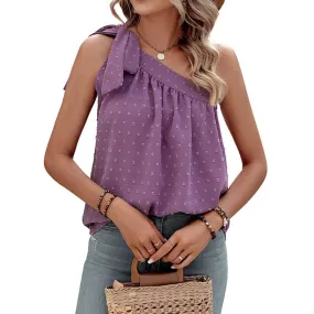 One Shoulder Tank Tops