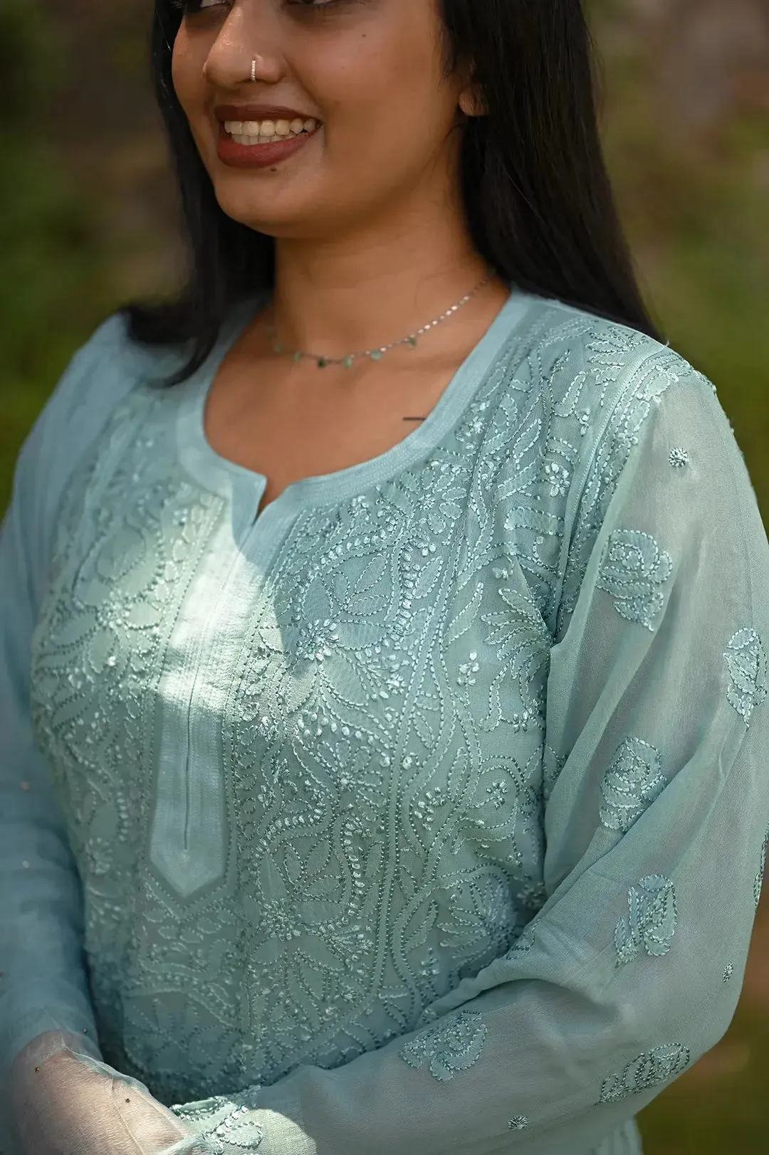 Viscose Plazzo Set - Tiffany Green
